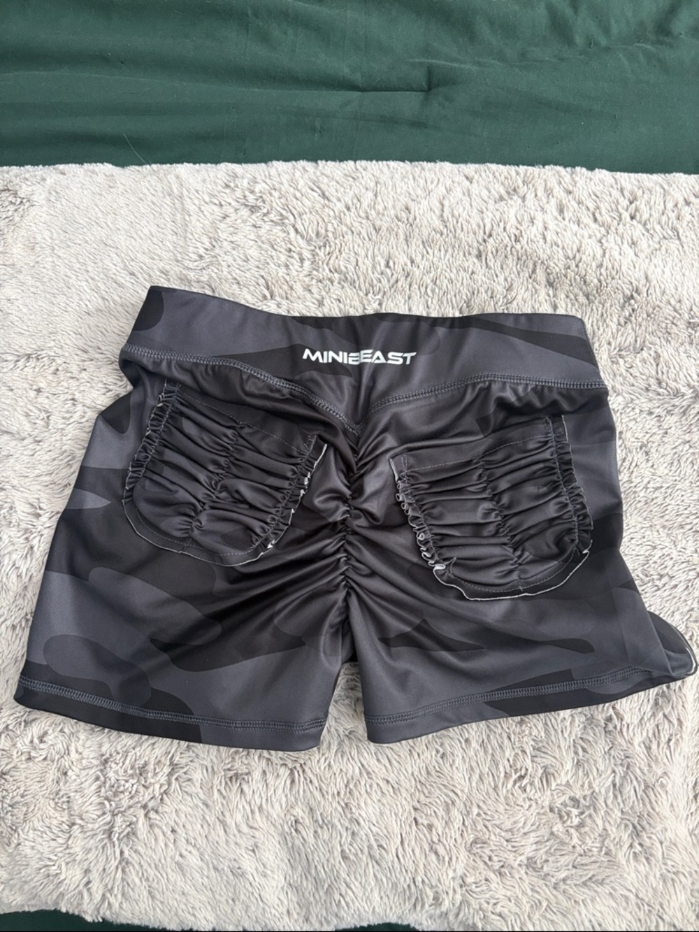 M3 Women's Black Camo Bike Shorts - High-Performance Activewear - Picture 3 of 6